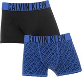 Calvin Klein jongens all over logo 2P blauw - 164/176