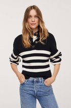 Mango Trui Gestreepte Gebreide Trui 17044043 99 Dames Maat - L