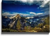 Walljar - Mountain View - Muurdecoratie - Canvas schilderij