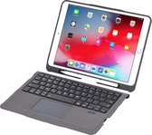 Case2go - Bluetooth toetsenbord Tablet hoes geschikt voor iPad 2021 - 10.2 Inch - QWERTY layout - Touchpad - Sleep/Wake-up functie - Zwart