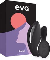Eva® Pulse - Koppel Vibrator met Afstandsbediening - Vibrator Vrouwen - G Spot en Clitoris Stimulator - Seks Toys voor Koppels  - Obsidian Black