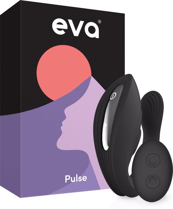 Eva® Pulse - Vibrators met Afstandsbediening - G Spot en Clitoris Stimulator - Seks Toys voor Vrouwen & Koppels - Erotiek - Dildo - Realistisch - Obsidian Black