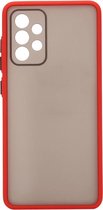 Shop4 - Samsung Galaxy A52s 5G Hoesje - Bumper Back Case Rood