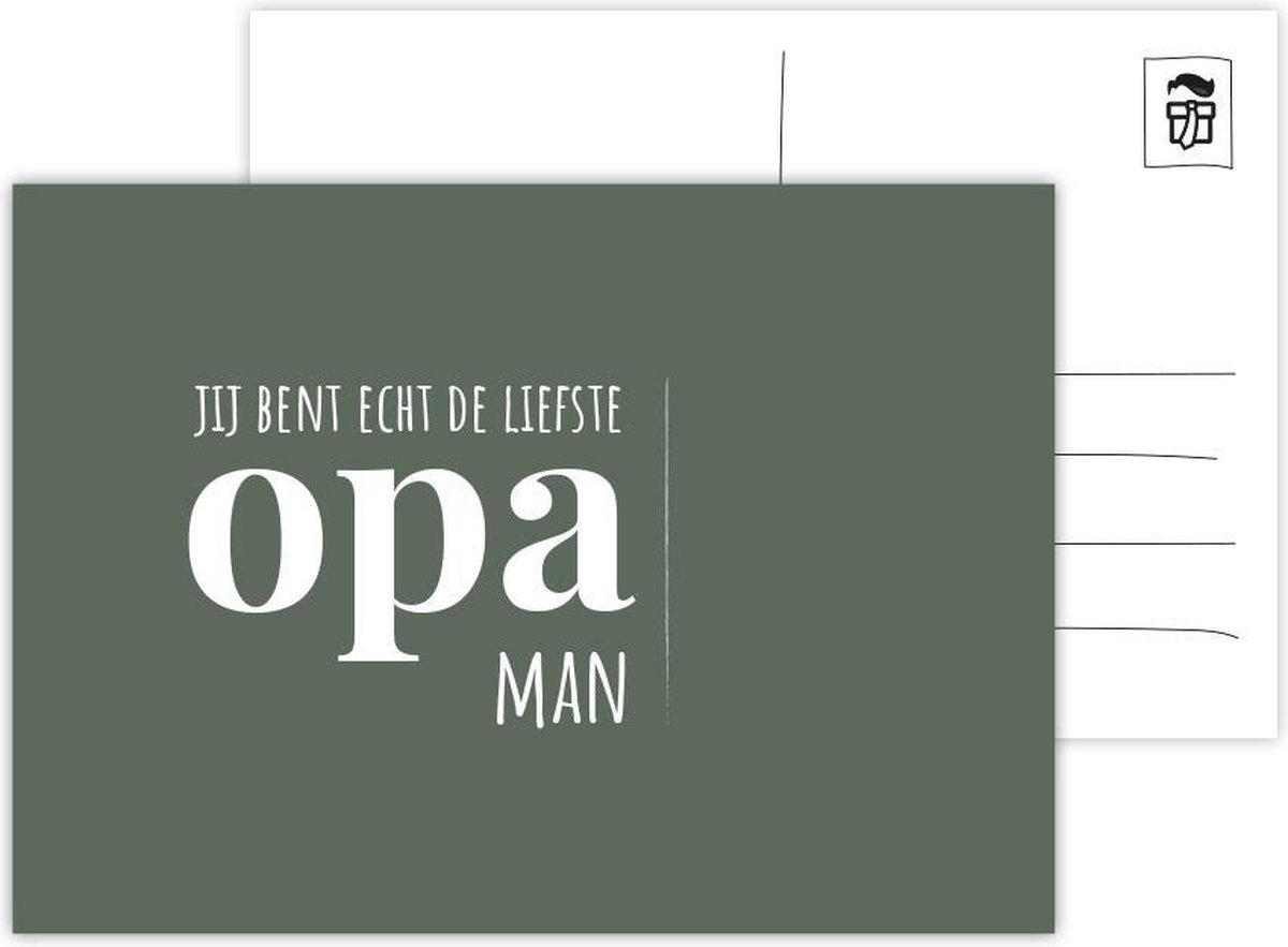 Je bent echt de liefste Opa Man ansichtkaart