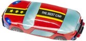sportauto Clicker jongens 7 cm rood/blauw