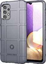 Samsung Galaxy A32 4G Hoesje - Mobigear - Rugged Shield Serie - TPU Backcover - Grijs - Hoesje Geschikt Voor Samsung Galaxy A32 4G