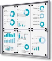 Indoor Vergrendelbaar Notitiebord Economy SCXS 6x A4 B1 Gecertificeerd - Syna SCXS6XA4B1