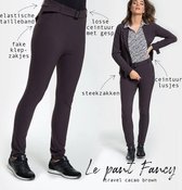 Bruine Broek/Pantalon van Je m'appelle - Dames - Travelstof - Maat 2XL - 1 maat beschikbaar