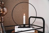 Housevitamin kandelaar 'cirkel' 28 cm - ronde kaarsenstandaard / kaarsenhouder - zwart