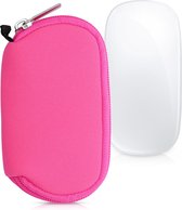 kwmobile Hoes voor Apple Magic Mouse 1 / 2 - Hoesje voor muis - Beschermhoes van Neopreen in neon roze