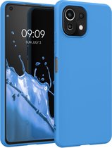 kwmobile telefoonhoesje voor Xiaomi 11 Lite (5G) NE / Mi 11 Lite (5G) - Hoesje voor smartphone - Back cover in stralend blauw