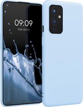 kwmobile telefoonhoesje voor OnePlus 9 (EU/NA Version) - Hoesje voor smartphone - Back cover in mat lichtblauw