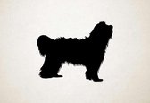 Silhouette hond - Schapendoes - Schapendoes - S - 45x57cm - Zwart - wanddecoratie