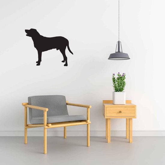 Silhouette hond - Polish Hound - Poolse hond - XS - 24x30cm - Zwart - wanddecoratie