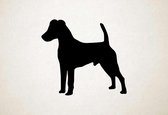 Silhouette hond - Fox Terrier (smooth) - Fox Terrier (glad) - S - 45x50cm - Zwart - wanddecoratie