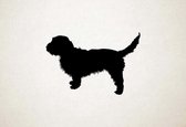 Silhouette hond - Basset Fauve De Bretagne - L - 73x109cm - Zwart - wanddecoratie