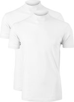 VENT wijd model T-shirt turtleneck (2-pack) - wit -  Maat L