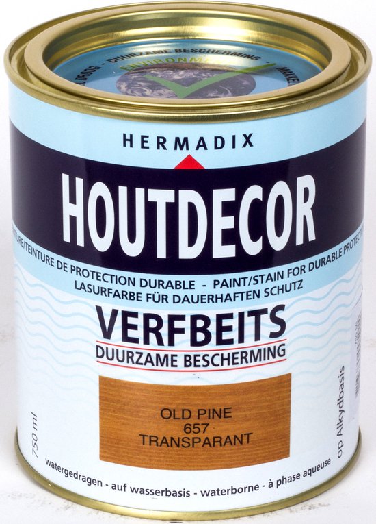 Hermadix Houtdecor Verfbeits Transparant - 0,75 liter - 657 Old Pine