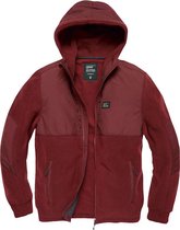Vintage Industries Landell polar fleece jacket burgundy