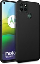 hoesje Geschikt voor: Motorola Moto G9 Power - Silicone - Zwart