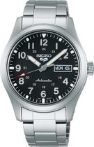 Seiko Seiko 5 Sports Horloge - Seiko mensen horloge - Zilver - diameter 39.4 mm - roestvrij staal
