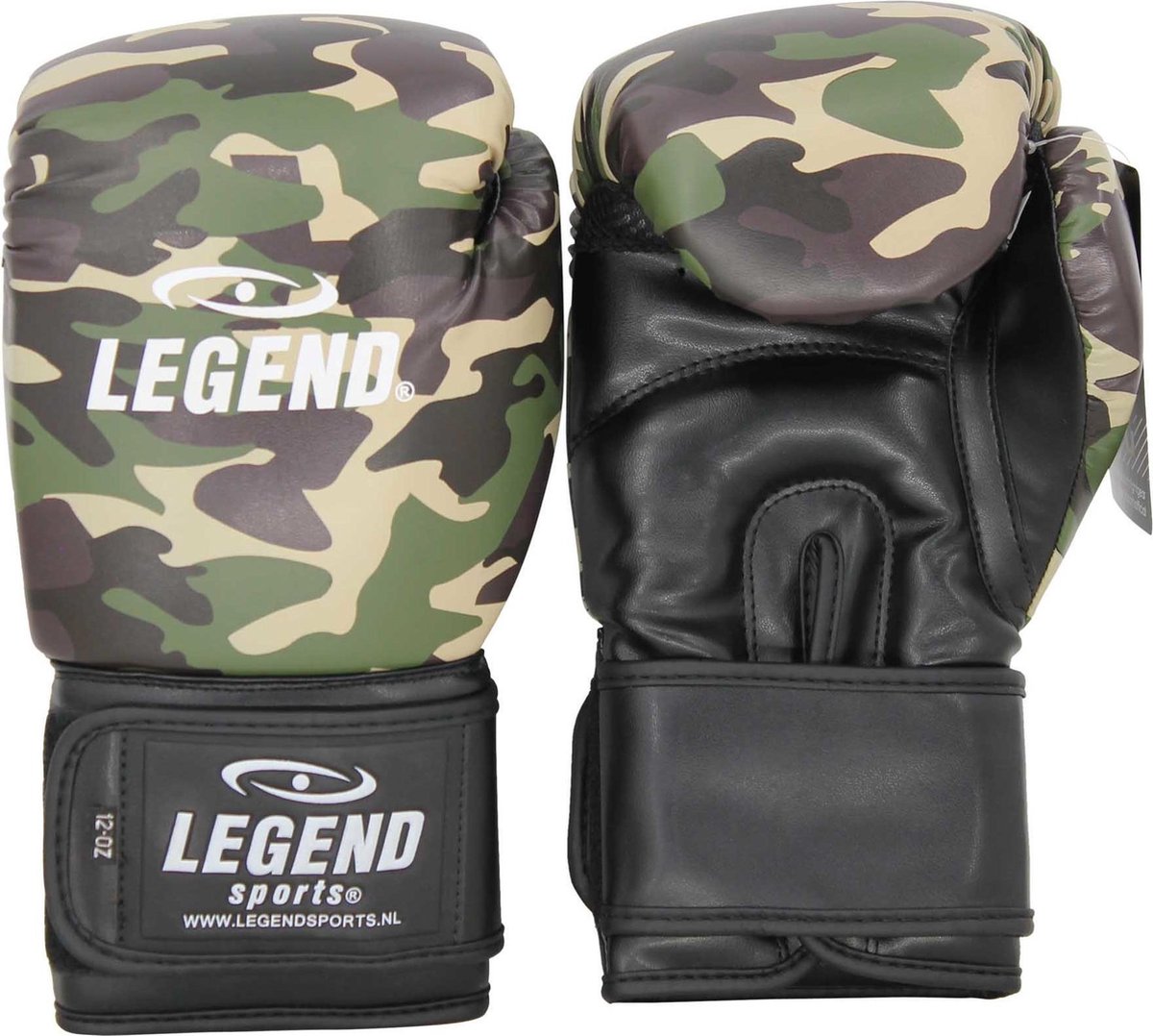 Powerfit & Protect Bokshandschoenen Heren/Dames Camo Army PU 8 oz