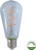 LED Filament Edison lamp spiraal | 64mm | 4 Watt | Dimbaar | 2200K - Extra warm