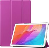 Tablet hoes geschikt voor Huawei MatePad T 10S (10.1 Inch) - Tri-Fold Book Case - Paars