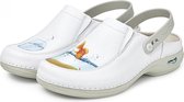 Wash&Go - Wasbare Medische Klompen - Clogs - Open met Elastiek - Perfect voor de Zorg - Maat 43