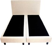 Bedworld Boxspring 200x210 - Lederlook - Wit (MD920)