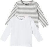 s.Oliver Baby T shirt double pack - Lange mouw - Stretch - Maat 74