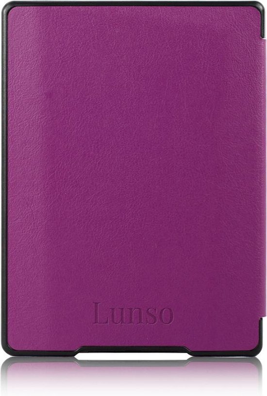 Lunso - Geschikt voor Kobo Aura H20 Edition 1 hoes (6.8 inch) - sleep cover - Paars - (niet voor de Kobo Aura edition 1) van Lunso — afbeelding 4