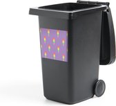 Container sticker IJs - Patronen - Paars - 40x40 cm - Kliko sticker