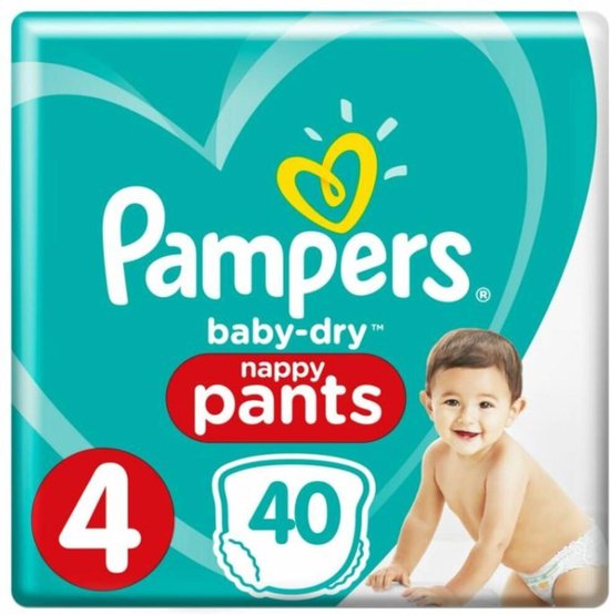 Pampers - Baby Dry - Luiers Maat 4 (9-15 - 40 stuks | bol.com