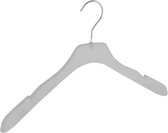 De Kledinghanger Gigant - 40 x Blouse / shirthanger kunststof frosted met rokinkepingen, 44 cm