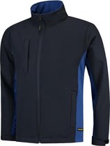 Tricorp Soft Shell Jack Bi-Color - Workwear - 402002 - Navy-Royalblauw - maat 3XL