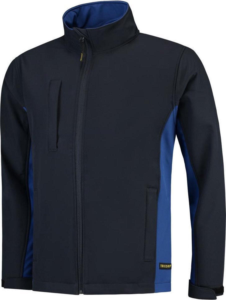 Tricorp Soft Shell Jack Bi-Color - Workwear - 402002 - Navy-Royalblauw - maat 3XL