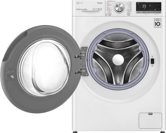 LG GC3V709S1 - 9kg Wasmachine met TurboWash™ 39 - Slimme AI DD™ motor -  Hygiënisch... | bol.com