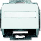 Busch-Jaeger Reflex SI centraalplaat voor communicatieconnector met draagring, wit