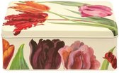 Emma Bridgewater - Bewaarblik Tulpen - Flowers - Bloemen - Blik - Rechthoek - 20 x 15 x 8 cm