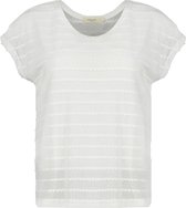 DEELUXE Fancy gestreept T-shirt ADELE Off White