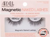 Ardell Magnetic Naked Lash 421 Nepwimpers - Medium volume, medium lengte - Kriskras, vederachtig effect - Geen wimperlijm nodig, wel Magnetic Eyeliner