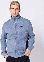 Superdry Heren Trui Trainingsvest met Vintage Logo, borduursel en rits