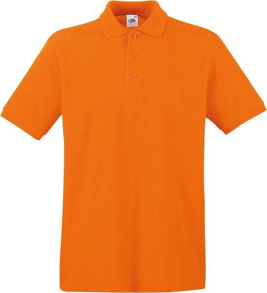 Oranje shirt premium van katoen voor heren - Polo t-shirts voor heren 2XL (EU 56) |