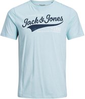 Jack & Jones T-shirt Jjelogo Tee Ss O-neck 2 Col Aw21 No 12189734 Winter Sky/slim Mannen Maat - S