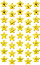 stickervel Ster junior 7,6 x 12 cm papier geel 120-delig