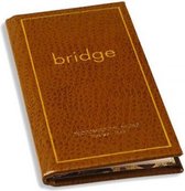 scoreboekje Bridge 70 pagina's leer bruin