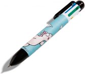 pen Theodor & Friends junior 14 x 2 cm zwart/blauw