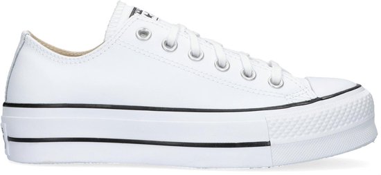Converse Chuck Taylor All Star Lift Ox Lage sneakers - Leren Sneaker -  Dames - Wit - | bol.com