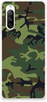 GSM Hoesje Sony Xperia 10 III Smartphonehoesje Camouflage